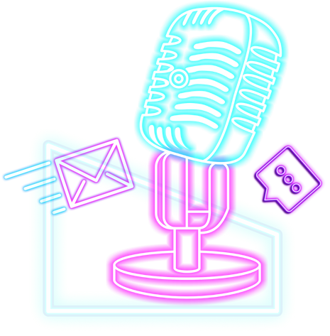 Neon Microphone